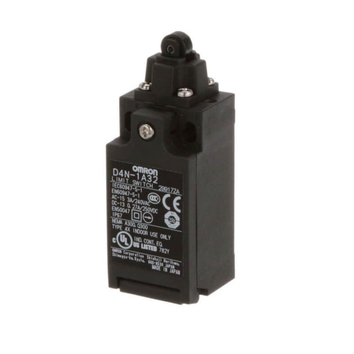 Gränslägesbrytare D4N - GRÄNSLÄGESBR NOCK M RULLE 1A D4N-1A32