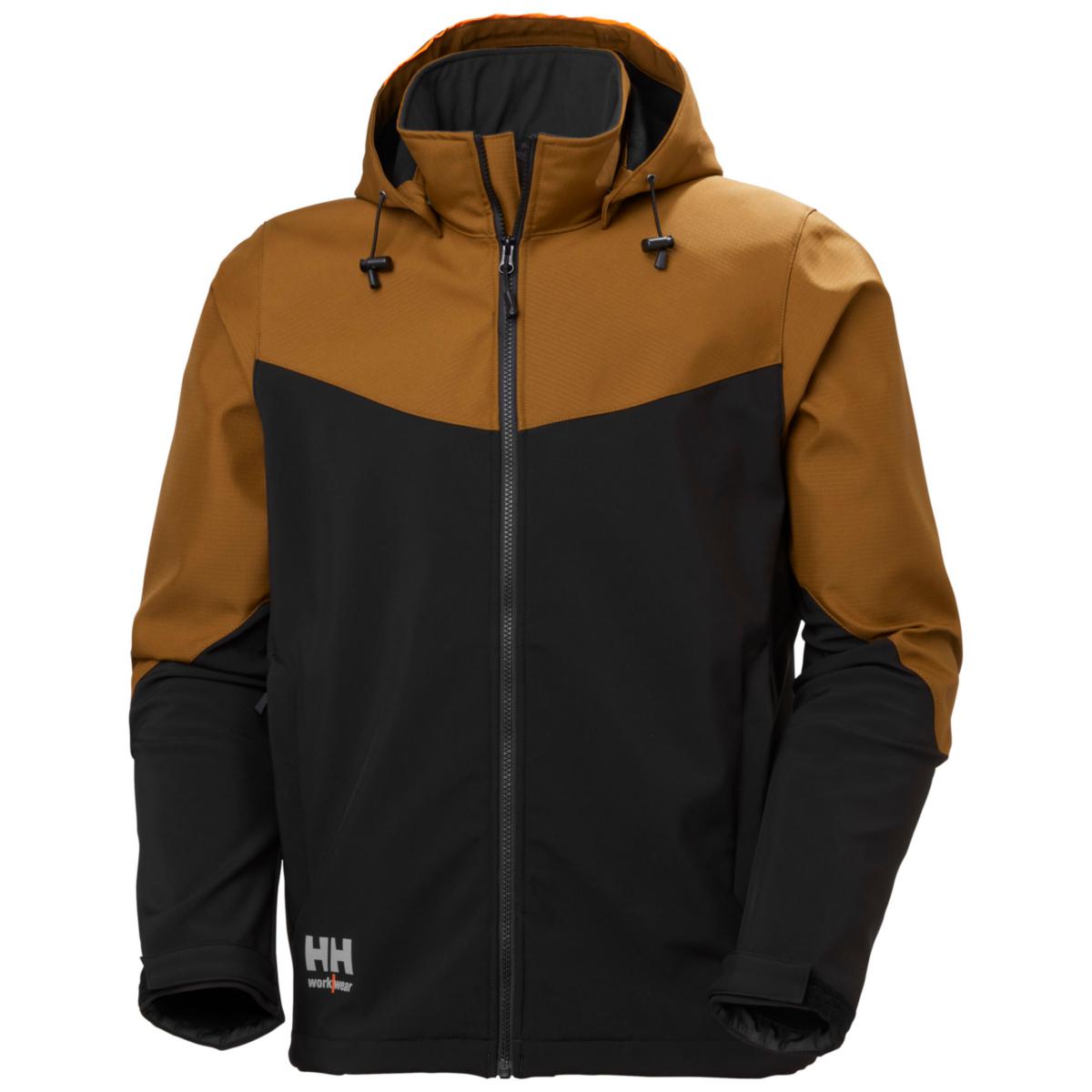 Softshelljacka Helly Hansen 74290 Oxford - SOFTSHELLJACKA 74290-759 SVART/BRUN OXFORD STL S