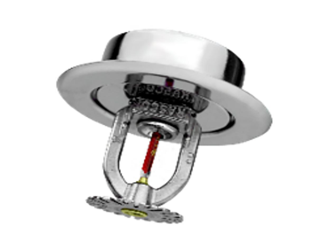 Residential sprinkler, F1Res, FR, Reliable - F1 RES49 PENDENT 155 K4.9 K=71 chrome DN15 68GR