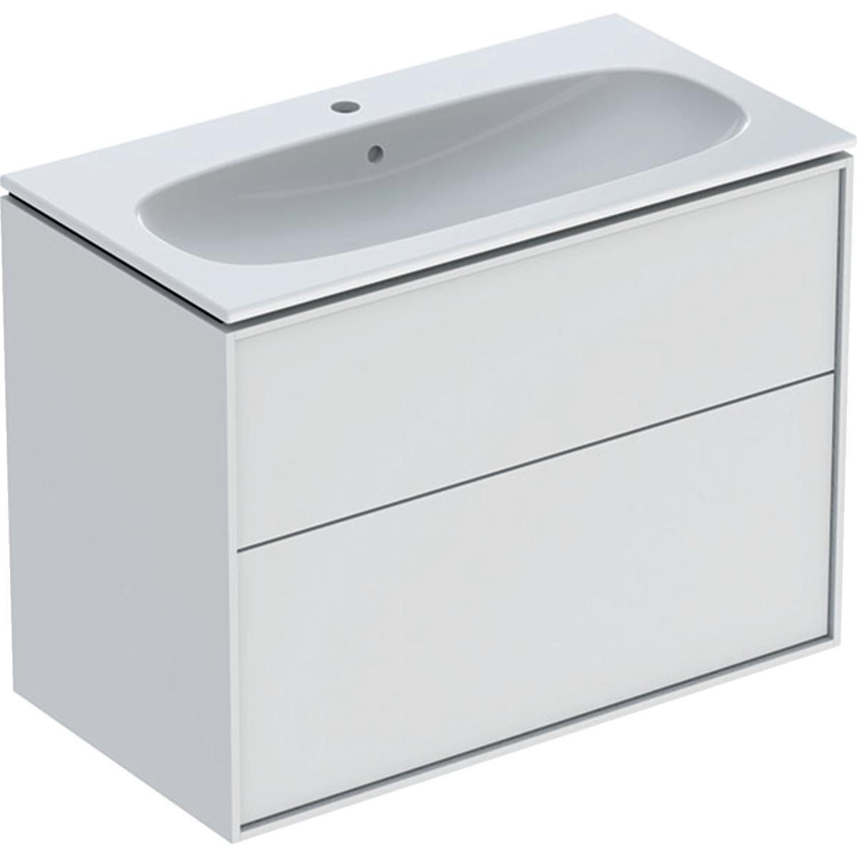 Ifö Sense Art smal set kommod - IFÖ SENSE ART MÖBELPAKET SMAL 2 LÅD,VITMATT B89,T48,M.TV.ST.