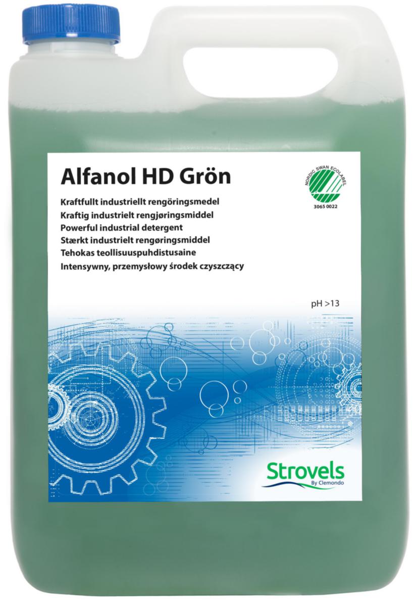 Rengöringsmedel Strovels Alfanol HD Grön - RENGÖRINGSMEDEL STROVELS ALFANOL HD GRÖN 5L