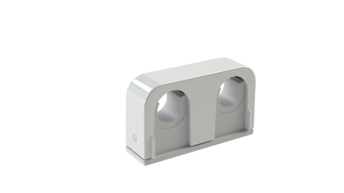 Rörklammer 16/20mm 40cc duocontact limning vit - rörklam...