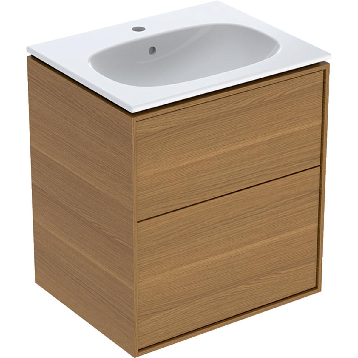 Ifö Sense Art smal set kommod - IFÖ SENSE ART MÖBELPAKET SMAL 2 LÅD,EK NATUR B59,T48,M.TV.ST