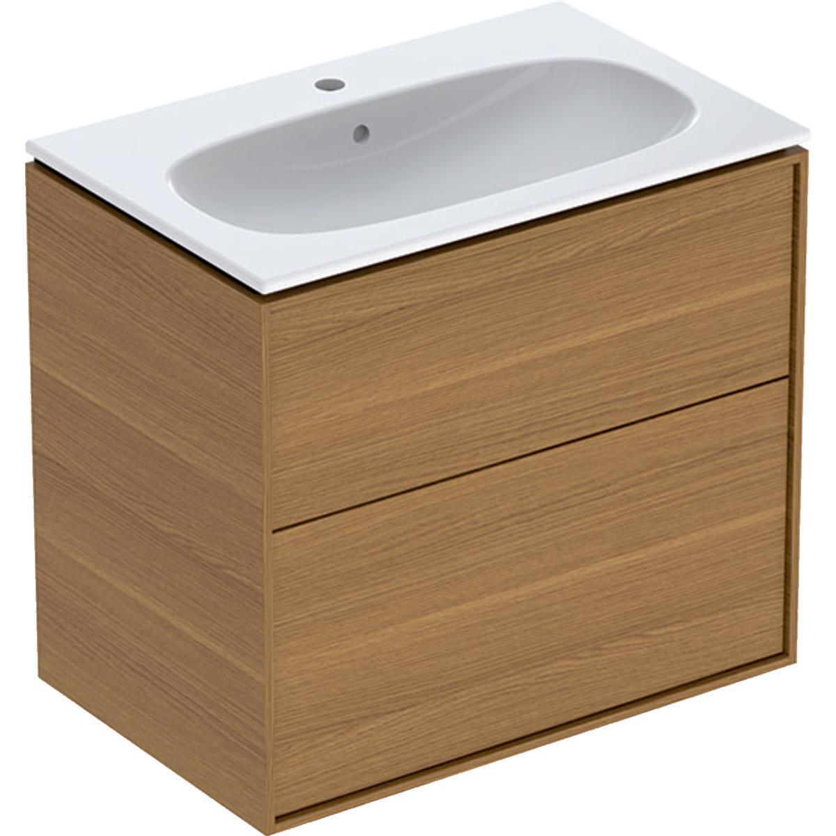 Ifö Sense Art smal set kommod - IFÖ SENSE ART MÖBELPAKET SMAL 2 LÅD,EK NATUR B74,T48,M.TV.ST