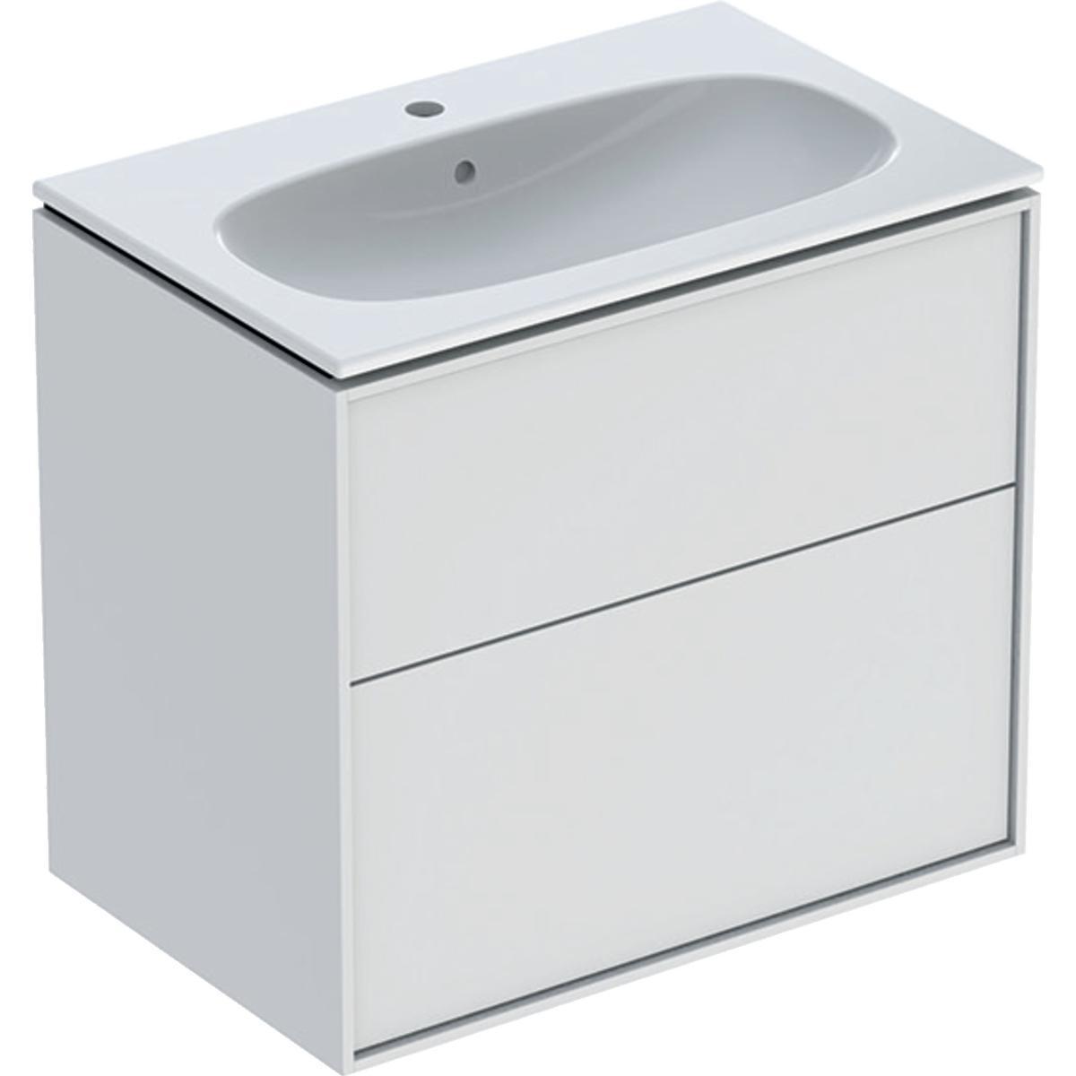 Ifö Sense Art smal set kommod - IFÖ SENSE ART MÖBELPAKET SMAL 2 LÅD,VITMATT B74,T48,M.TV.ST.