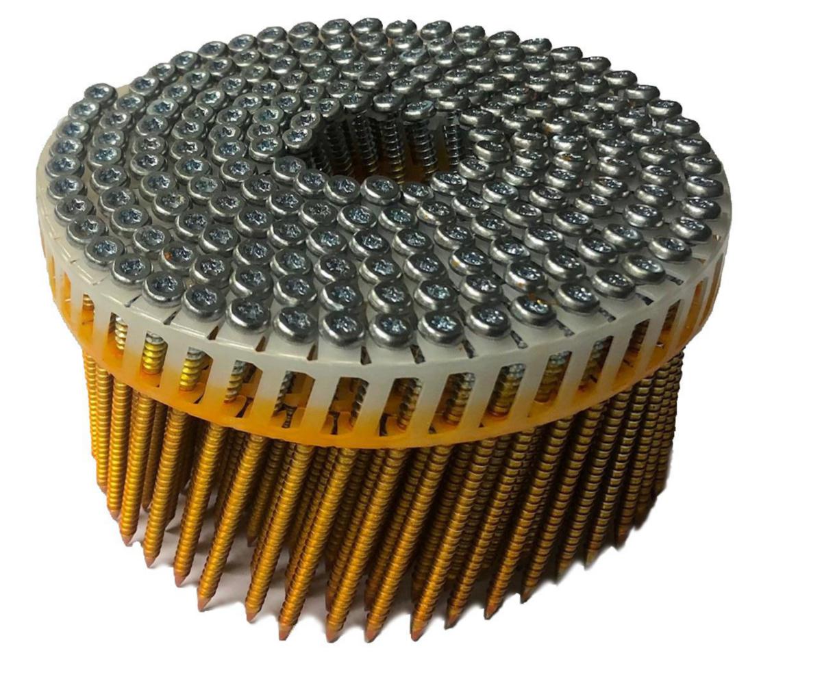 Spikskruv Coil 16° elförzinkad - SPIKSKRUV COIL 33/65 HIKOKI ELF 16GR T15 3,3X65MM 2400ST