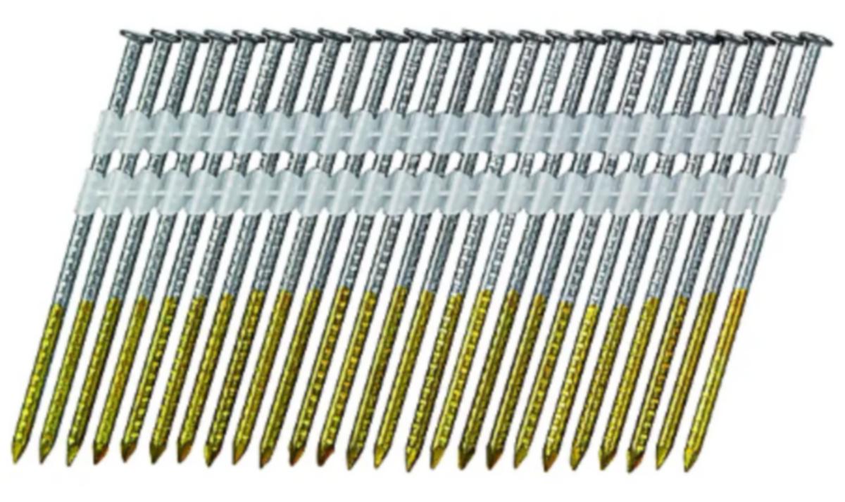 Rakbandad spik 21° rostfritt stål A4 - SPIK 28/65 HIKOKI 21GR A4 RING PLASTBAND 2,8X65MM 500ST