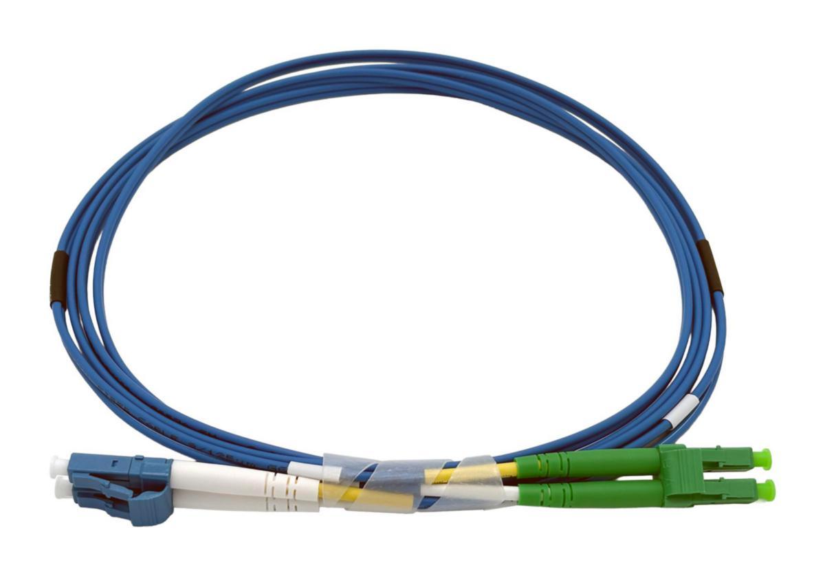 Fiberkablage FTTX SM Duplex LC/UPC-LC/APC - KABL 2XLC/UPC-LC/APC 10M BLÅ 41F-S2-LC-LC-10UA-BU