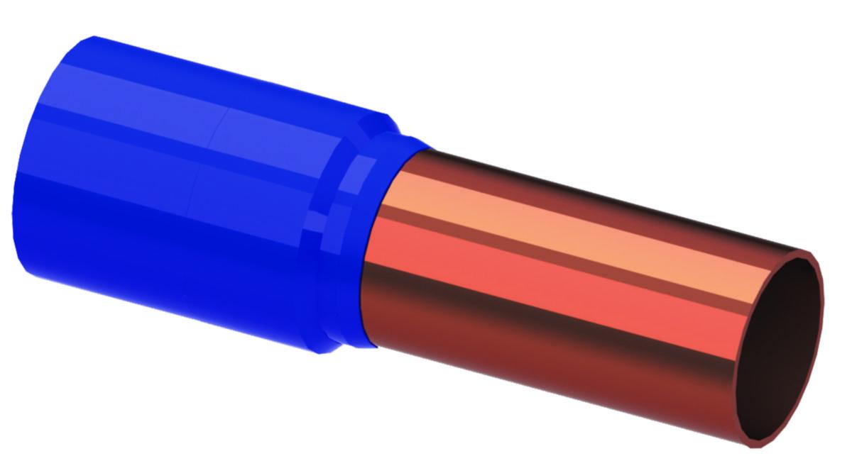 Övergång stål / koppar, Vexve - 33,7/28 ÖVERGÅNG P235GH/KOPPAR 