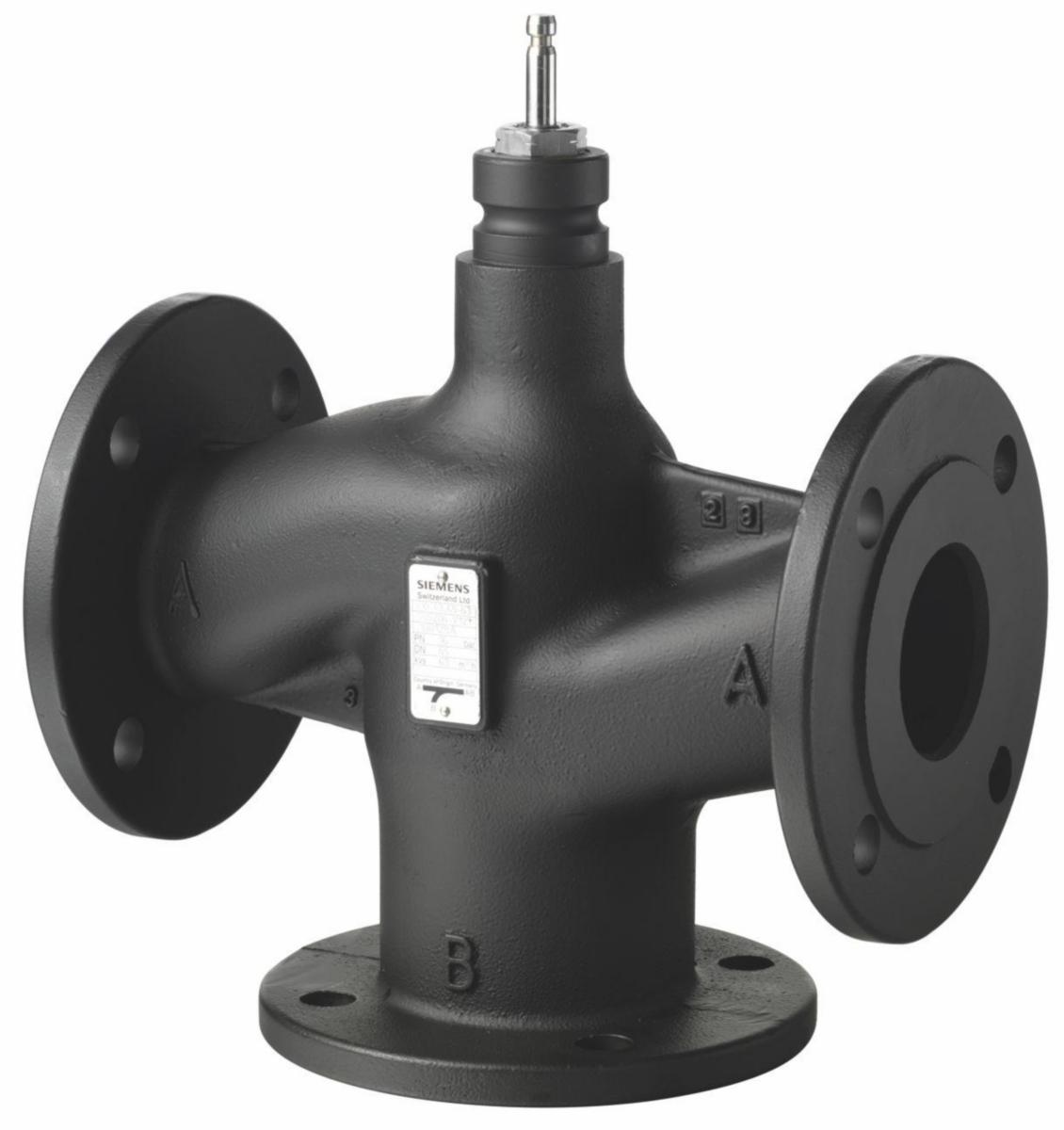 Styrventil 3-vägs VXF43, Siemens - VXF43.100-125 STYRVENTIL DN100 3-VÄGS. MED FLÄNS