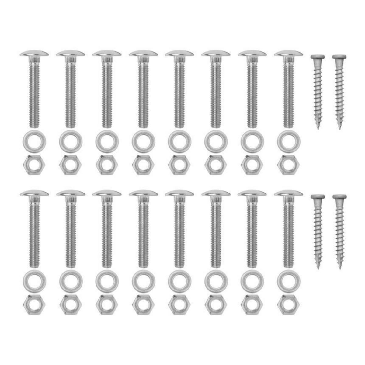 Skruvpåse W.steps bryggförlängning - MONTERINGSSATS W.STEPS 4-STEGS FÖRLÄNGNING WBS FSK4