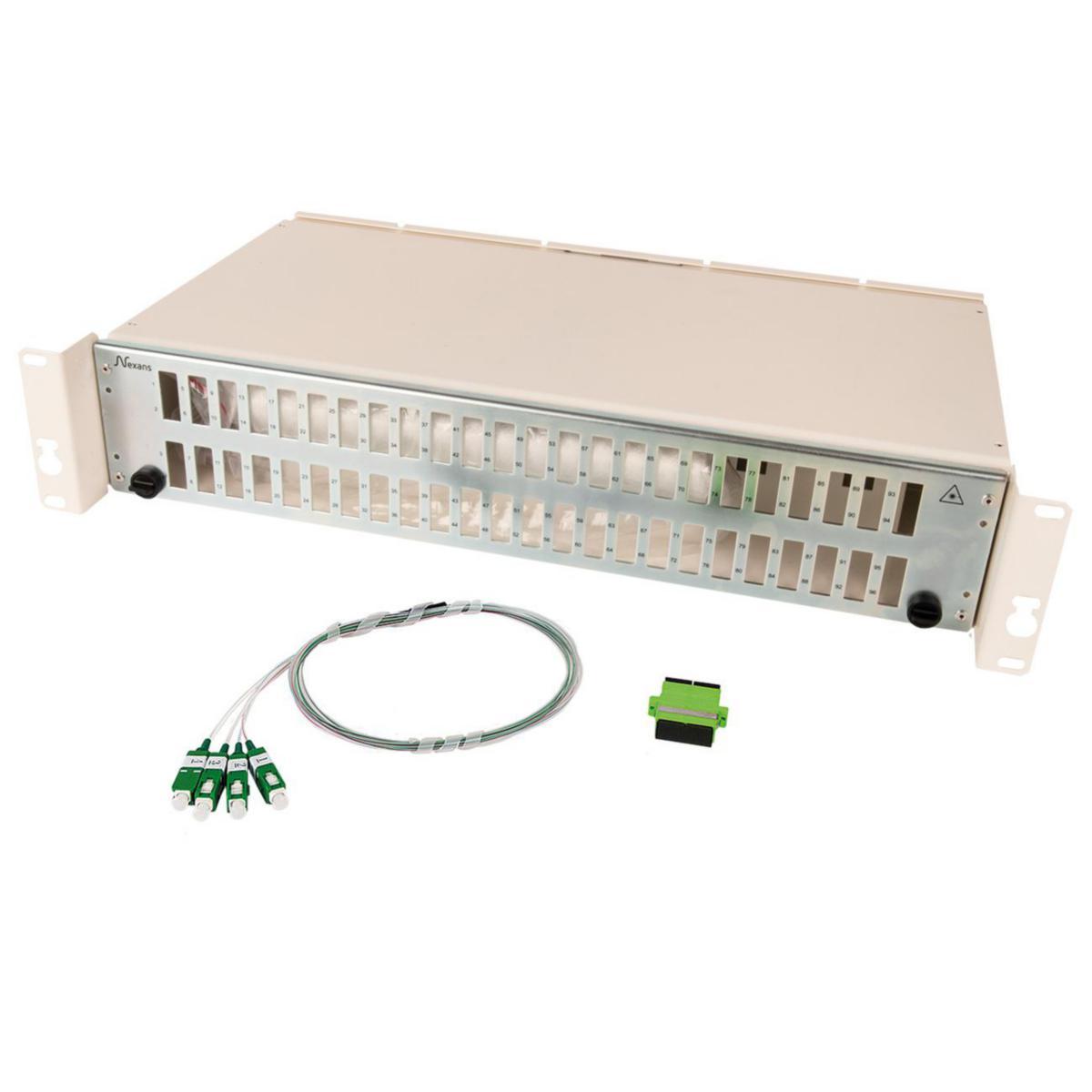 Fiberpanel ODF 19" 96 SC/APC Fibersvans Monterad - ODF 19" 96 SC/APC FO MONTERAD 48239509-000-00