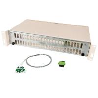 Fiberpanel ODF 19" 96 SC/APC Fibersvans Monterad