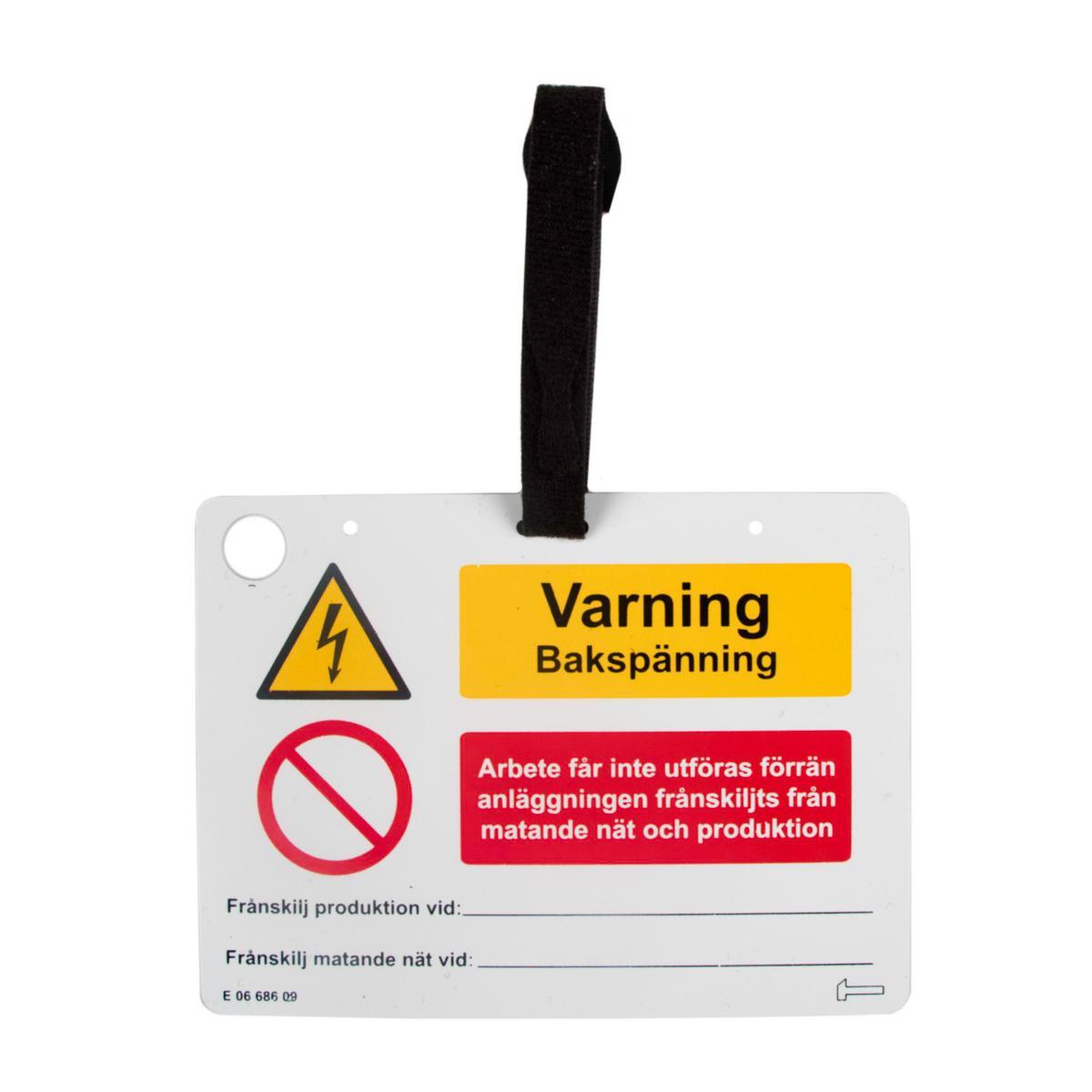 Warning sign for micro-production - SIGN IN SWEDISH