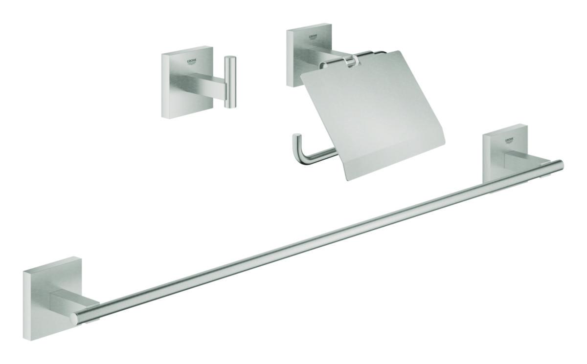 Accesoar set 3-in-1 Start Cube, Grohe - GROHE ACCESOAR SET 3-IN-1 START CUBE, SUPERSTEEL