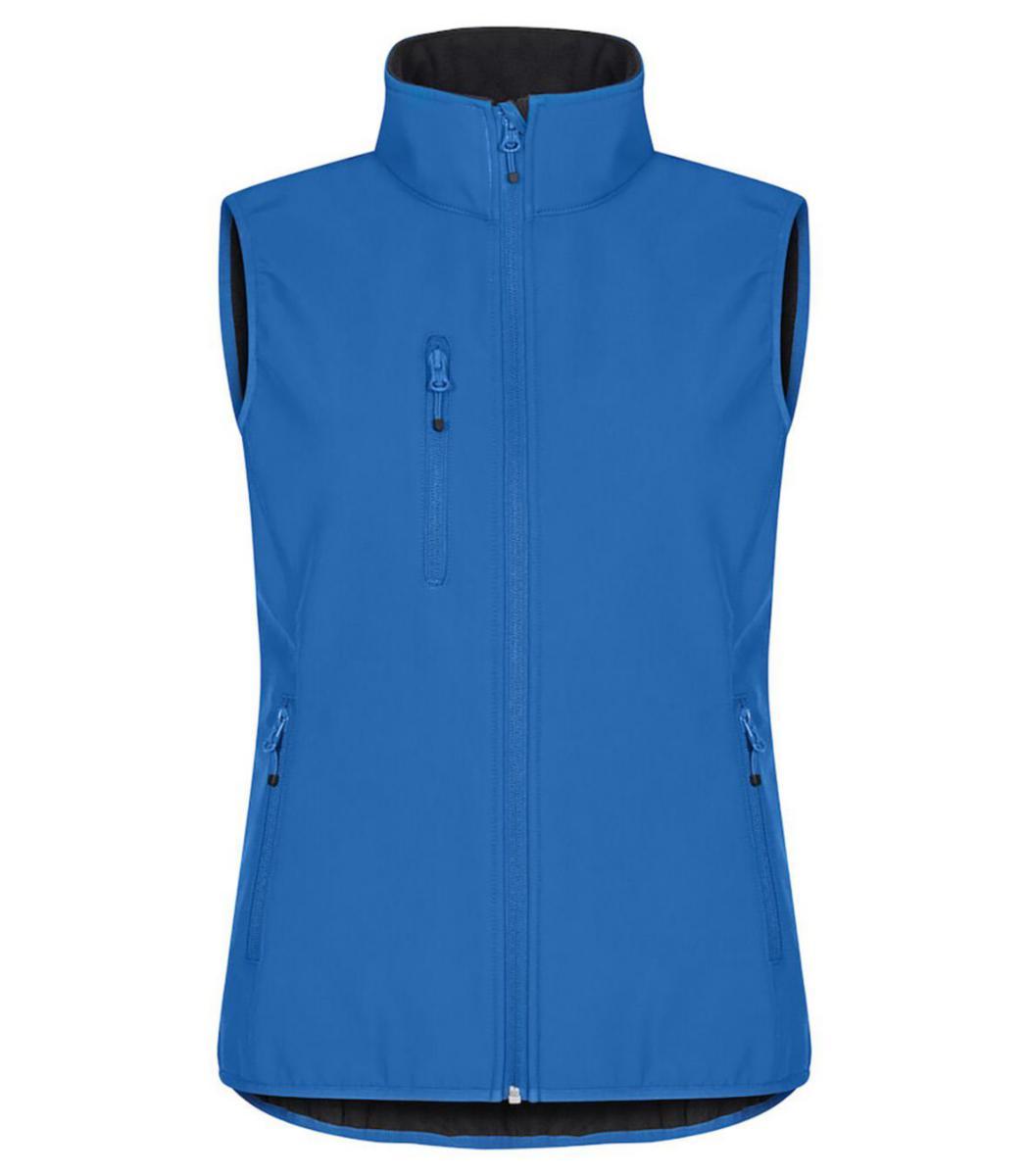 Väst Clique 0200916 Classic Softshell Dam - VÄST CLIQUE 0200916 CLASSIC DAM SOFTSHELL ROYALBLÅ STL M