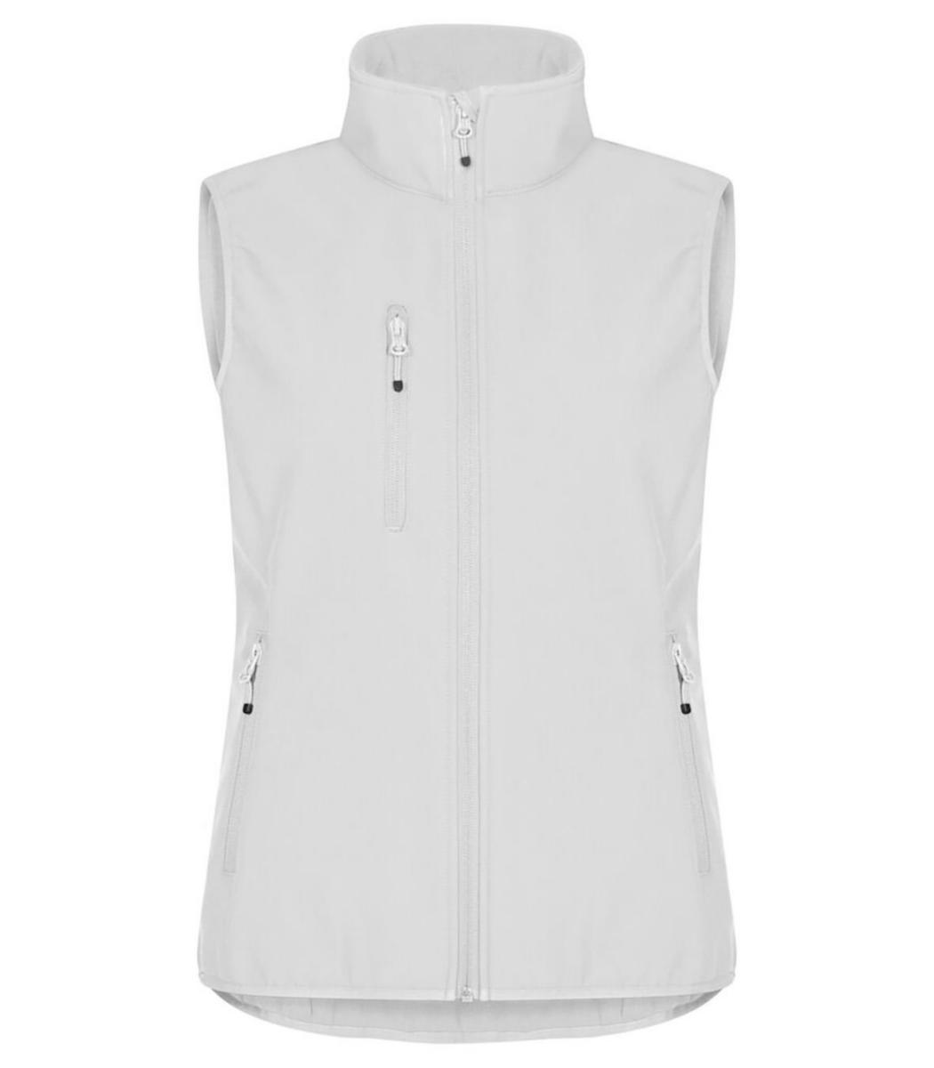 Väst Clique 0200916 Classic Softshell Dam - VÄST CLIQUE 0200916 CLASSIC DAM SOFTSHELL VIT STL XXL