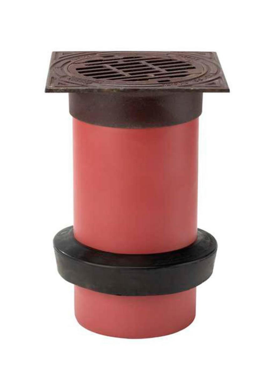 Betäckning U-125-B, galler, Uponor - U-125 B TELESKOPBETÄCKNING KVADRATISK, M SIL M LÅS