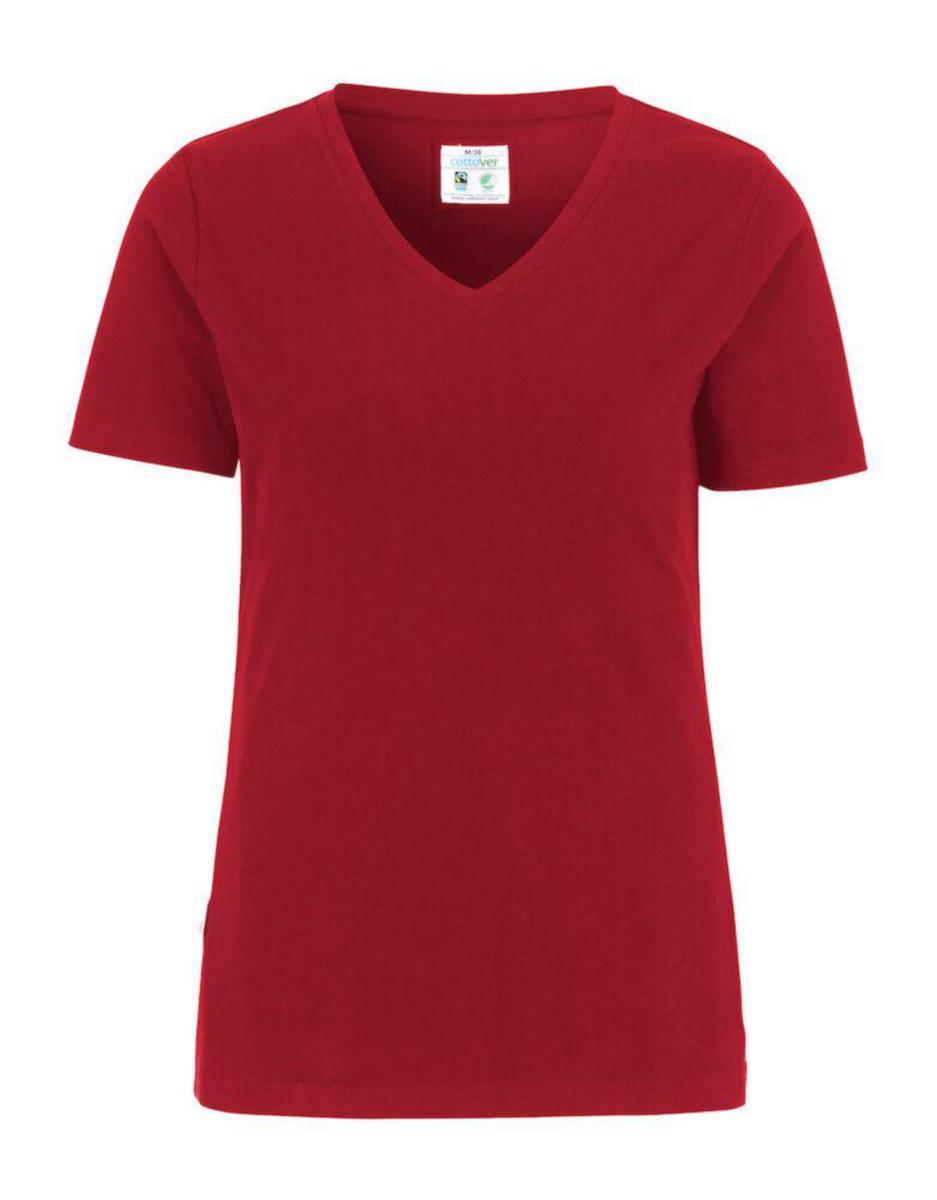 T-shirt Cottover 141025 Dam - T-SHIRT COTTOVER 141025 DAM RÖD XXL