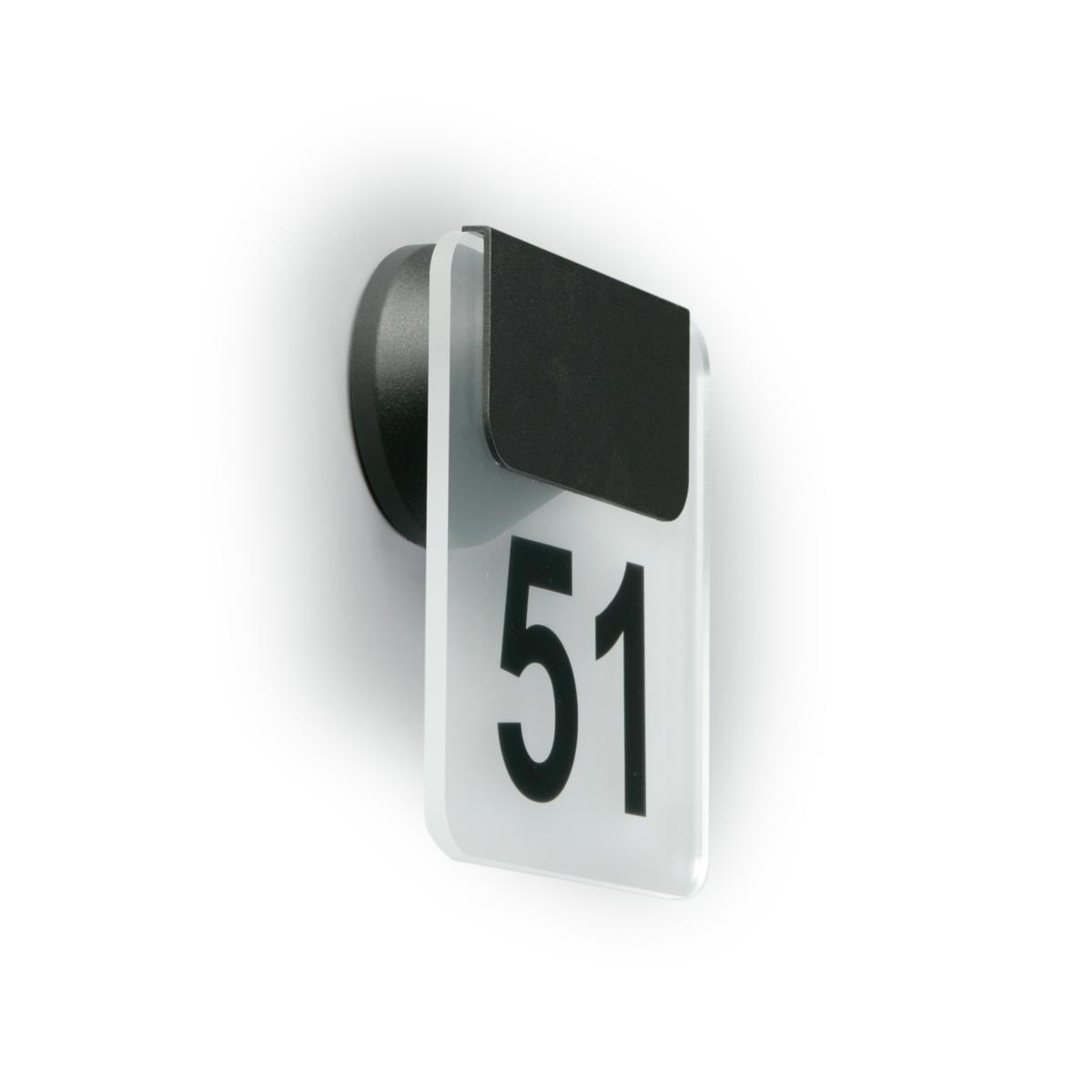 Väggarmatur AVR51.11L LED - ARM 1.2W LED SVART IP65 AVR51-11L