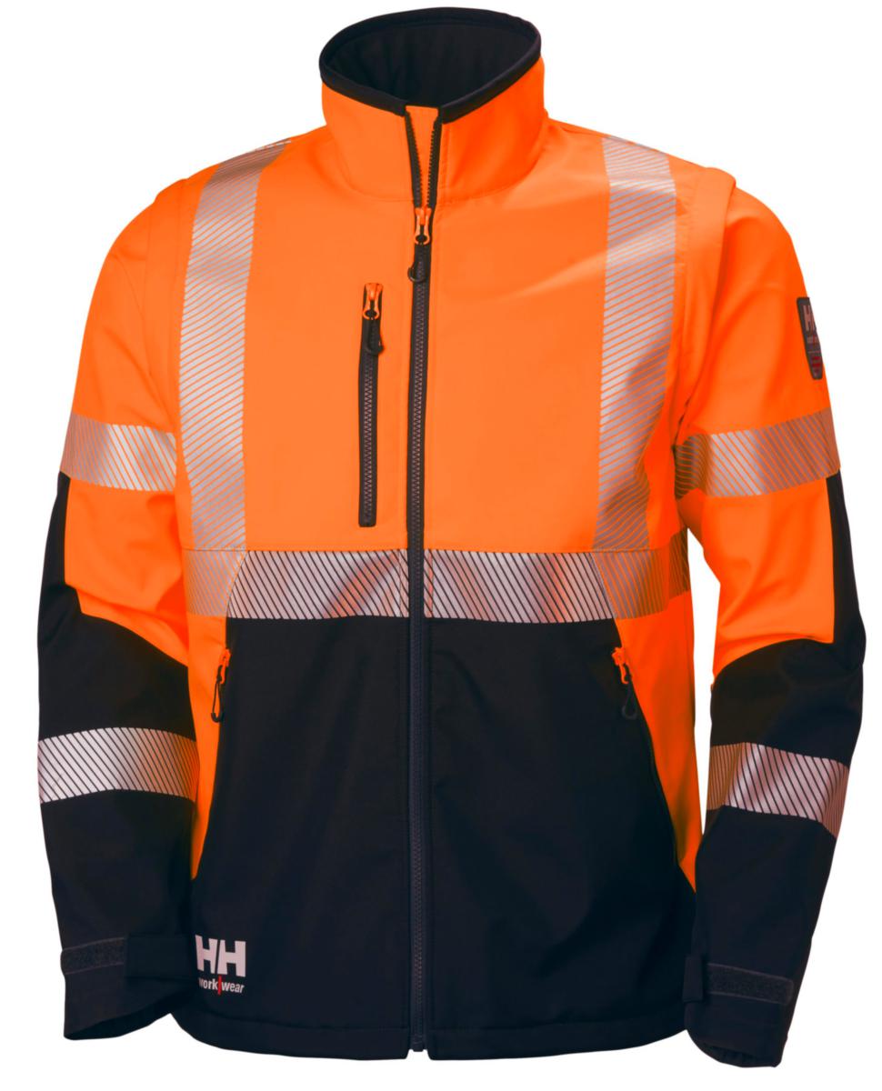 Softshelljacka Helly Hansen 74272 ICU - SOFTSHELLJACKA HH 74272-269 ICU VARSEL ORANGE KL.3 XXL