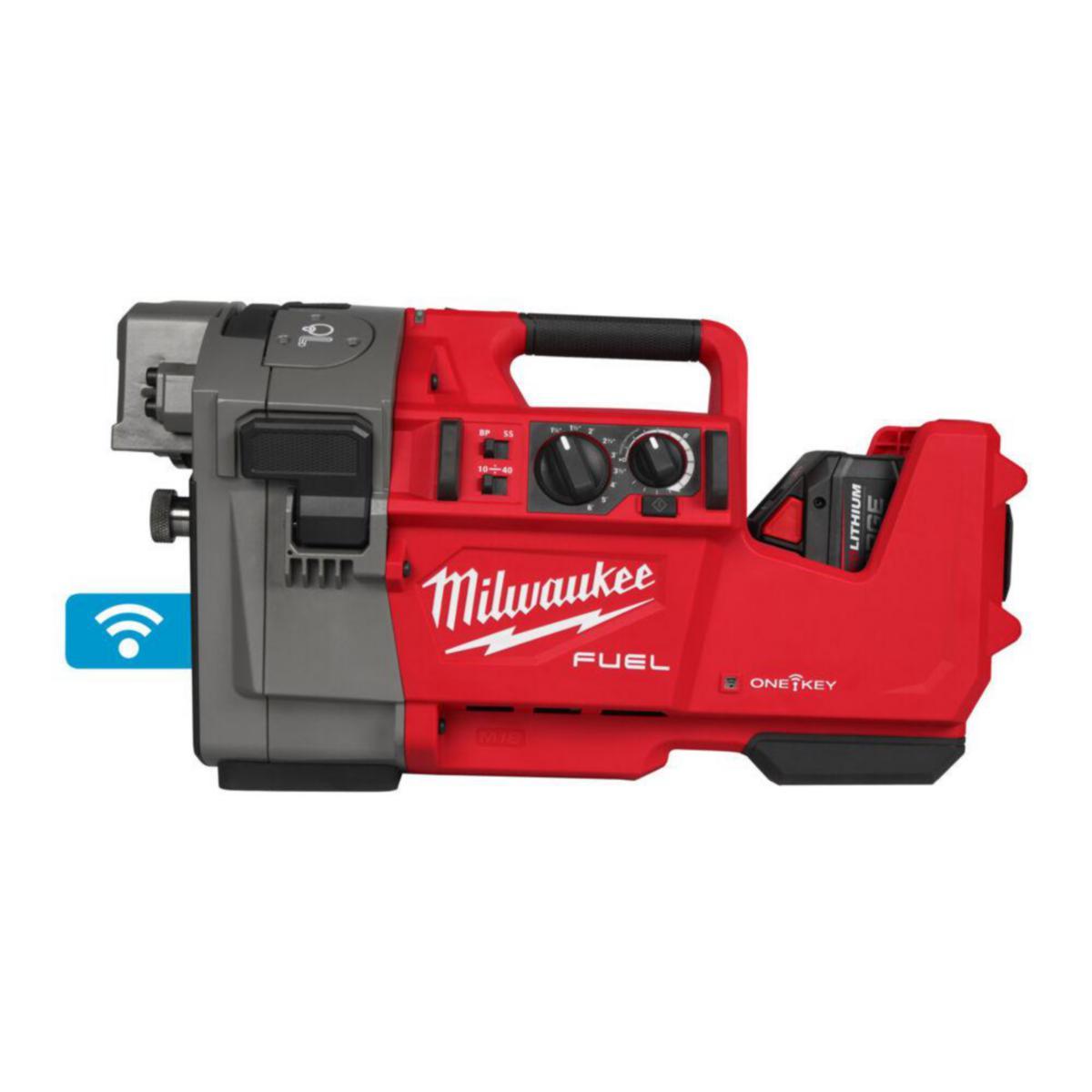 Rillmaskin Milwaukee M18 FRGRO114-802C - RILLMASKIN MILWAUKEE M18 FRGRO114-802C, 2X8AH +LADDARE