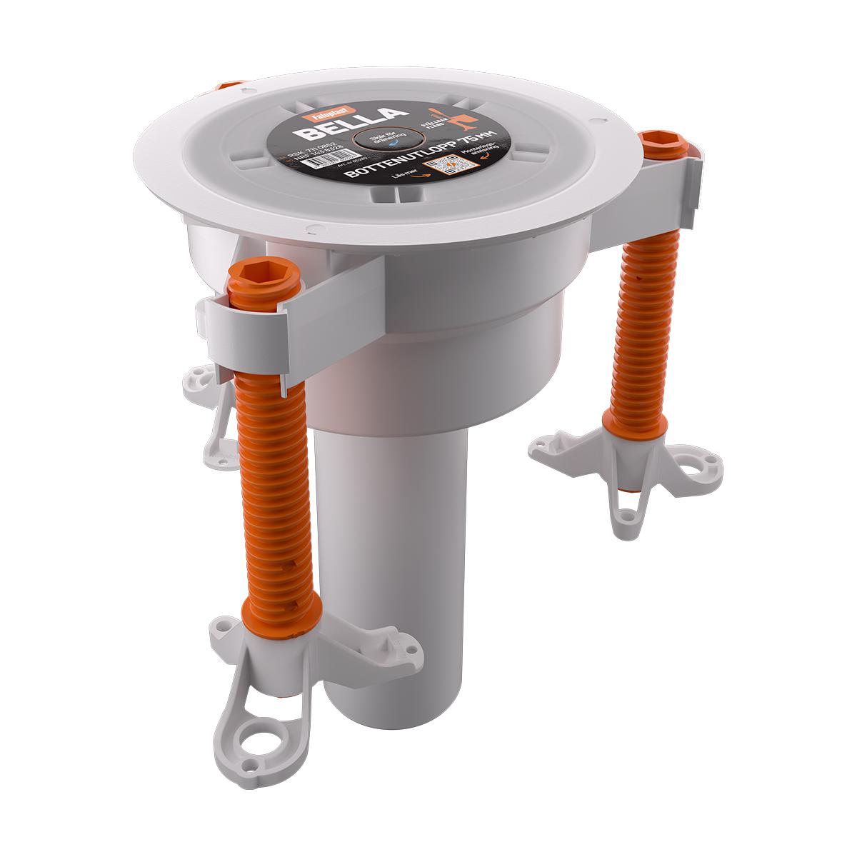 Golvbrunn Bella, Faluplast - GOLVBRUNN BELLA 75 BOTTENUTL UTAN SIL, STÄLLBAR, FALUPL