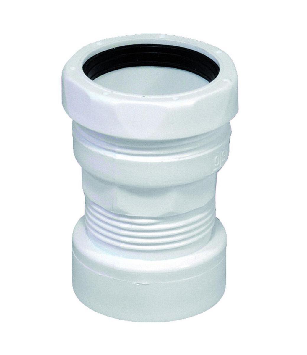 Transition couplings for outlet pipes with internal and external thread, Purus - 40X32/32 TRANSITION COUPLING WHITE, PURUS