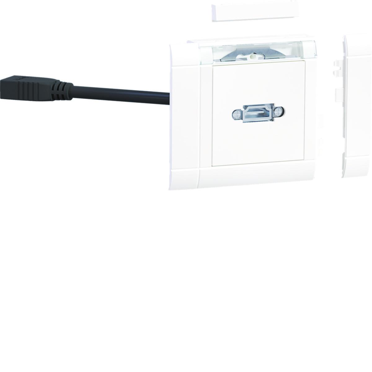 Uttag HDMI komplett - UTTAG HDMI KOMPLETT VIT GMSET019016