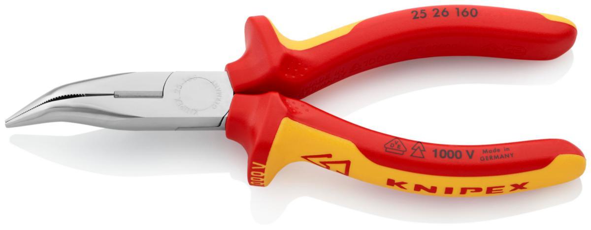 Spetstång Knipex 2526 1000V - SPETSTÅNG KNIPEX 2526-160MM VDE ISOLERAD