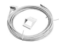 Kablage 2xRJ45 inkl lock till Uttagsstavar och poster MP