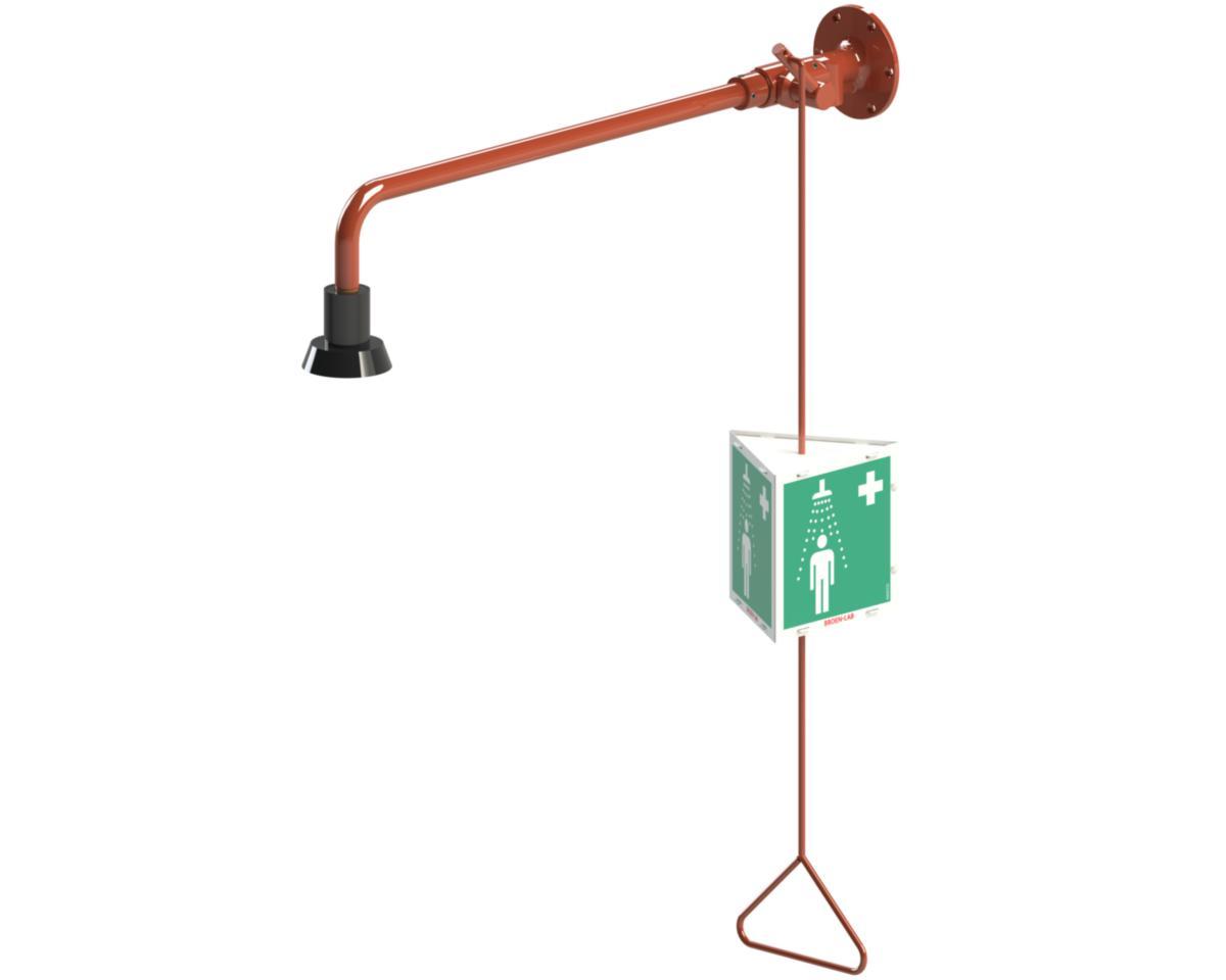 Kroppsdusch för väggmontage, Broen-Lab - BROEN-LAB NÖDDUSCH KROPPSDUSCH FÖR VÄGG