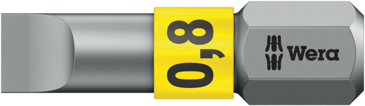 Bits wera 800/1 btz - BITS WERA 800/1 BTZ 0.8X5.5 LENGTH 25MM