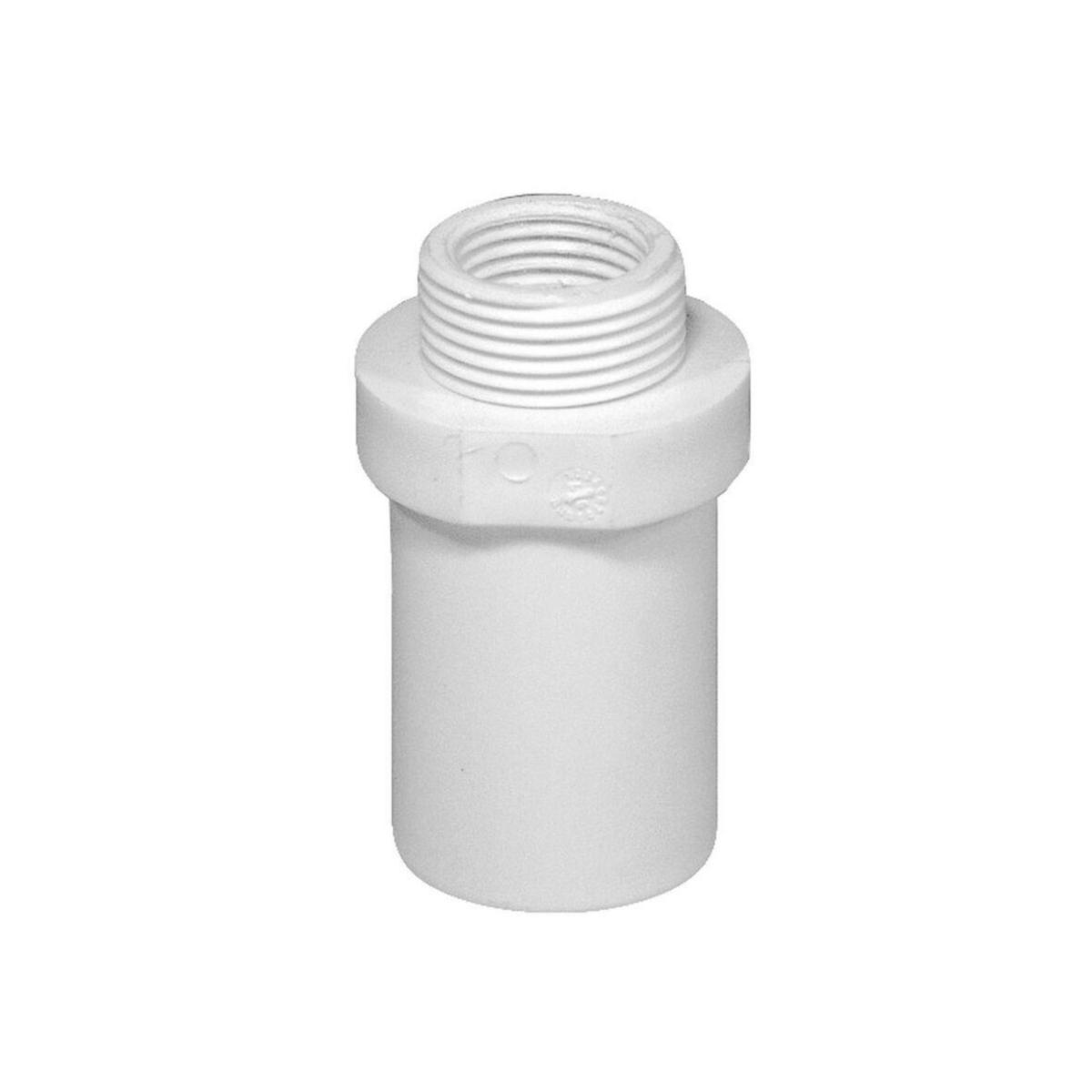Gänganslutning, utvändig gänga, PP, Purus - 32XG3/4"UTVX1/2"INV GÄNGANSL. VIT