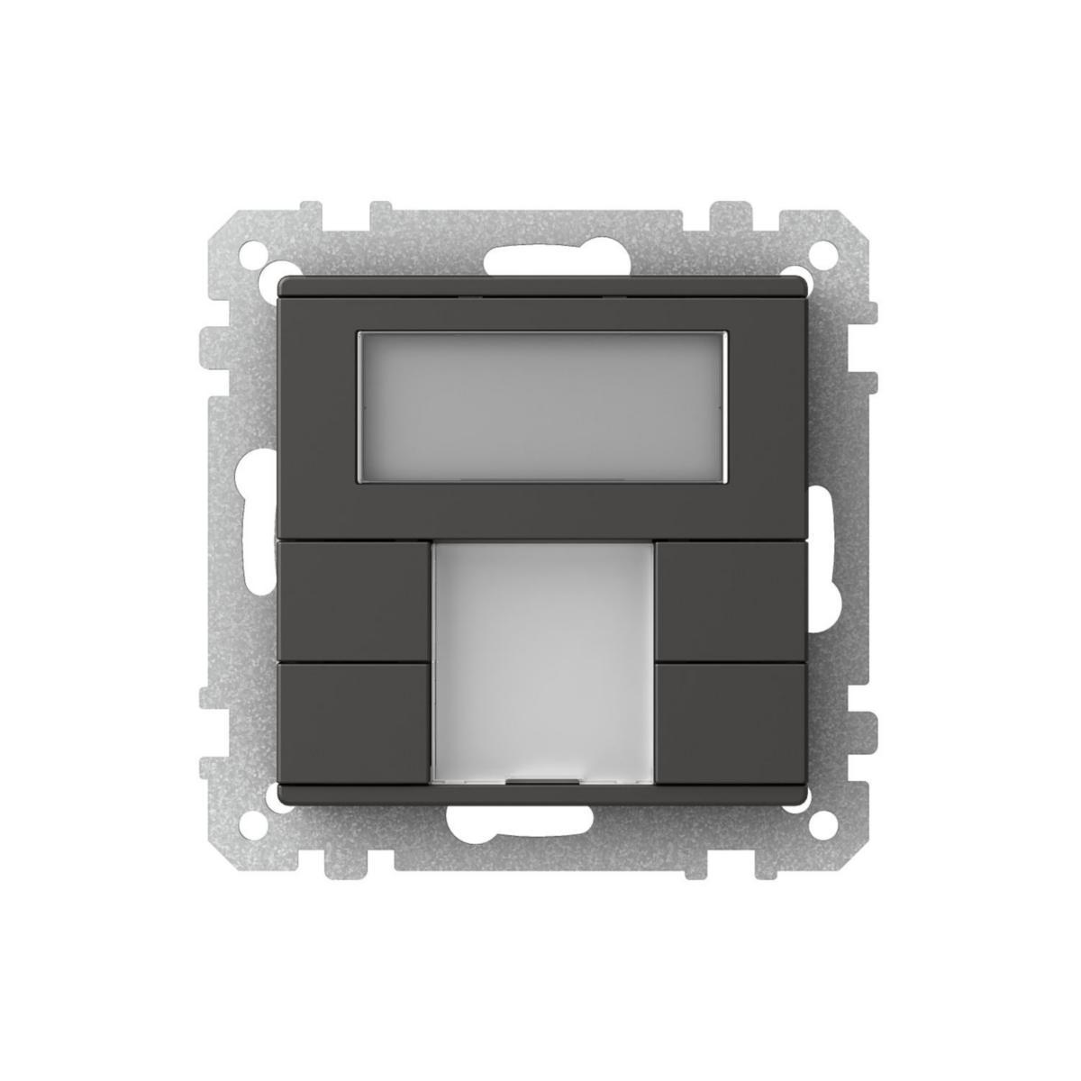 Tryckknappar med rumstemperaturregulator, Exxact, KNX, Schneider - TRYCKKNAPP RTR 4 KANALER ANT EXXACT KNX