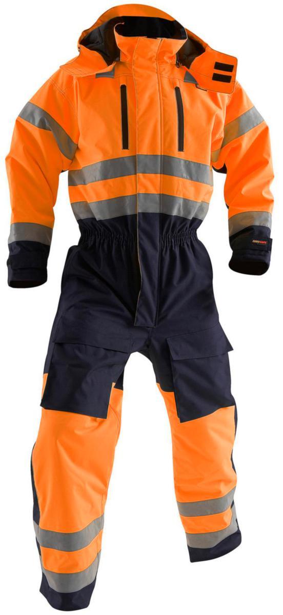 Vinteroverall Blåkläder 6763-1977 - VINTEROVERALL BLK 6763-1977 ORANGE/MBLÅ VARSEL KL3 STL C52