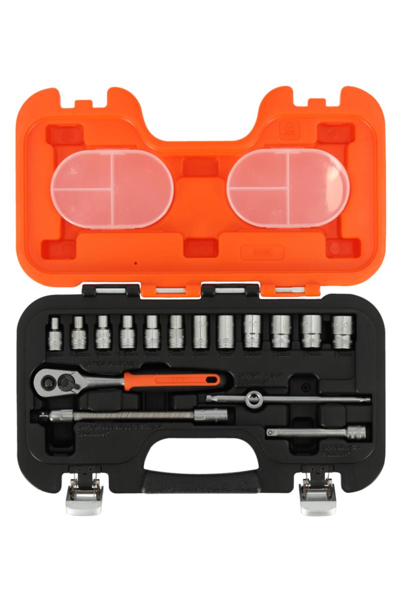 Socket set bahco s160 - SOCKET WRENCH SET BAHCO S160 1/4 16PART