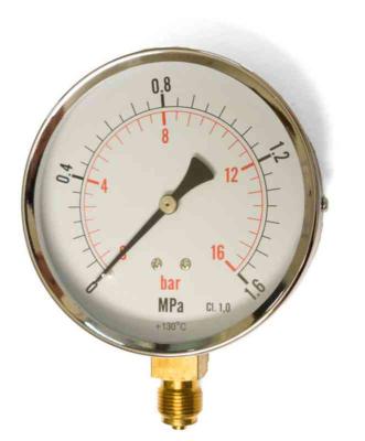 MANOMETER 0-16BAR DN15 TRYCKMÄT 100MM ANSL NED UTVGGA