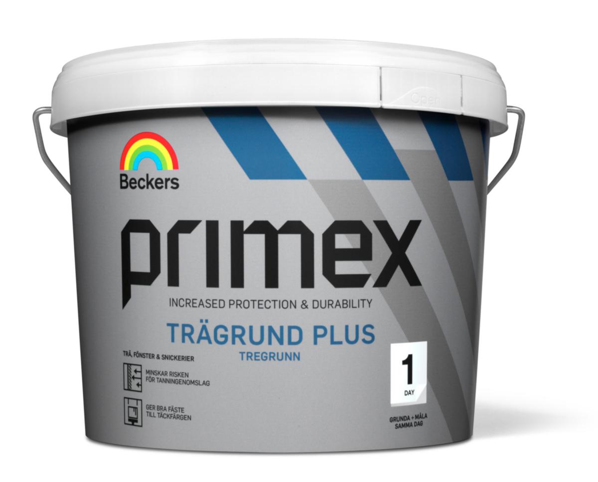 Trägrund - TRÄGRUNDFÄRG PRIMEX PLUS VIT 3L
