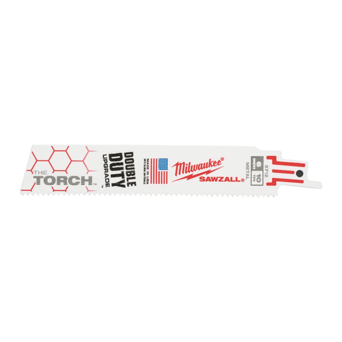 Sawzall Blade Milwaukee THIN KERF 5P - SAWZALL BLADE MILWAUKEE TORCH 150X10T 5P