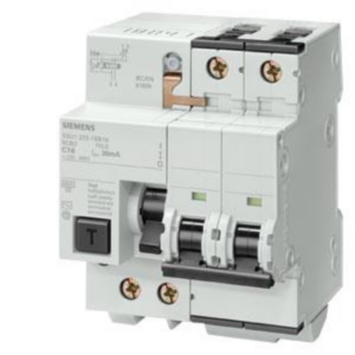 Personskyddsbrytare 5SU13 - RCBO 10KA 2P A 30MA C-CH 10A 5SU1324-7FP10