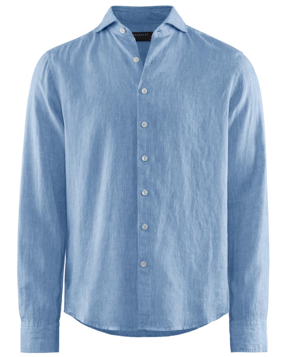 Skjorta Berkeley 3002022 George Pacific Regular - SKJORTA BERKELEY 3002022 LINEN REGULAR LJUSBLÅ STL 39