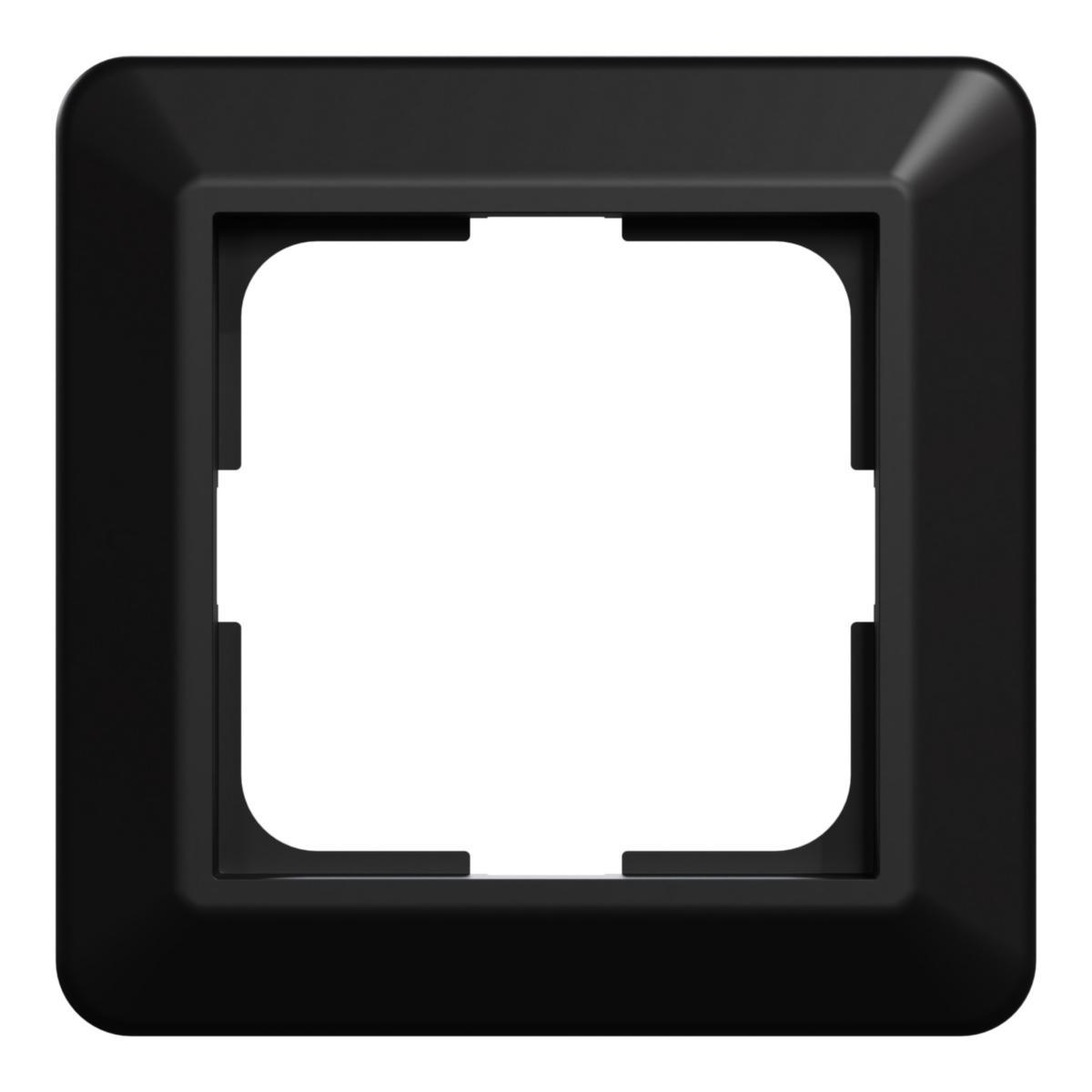 Combination frame black standard in RS design - L571 1 COMB PLATE 84 MM RS BL