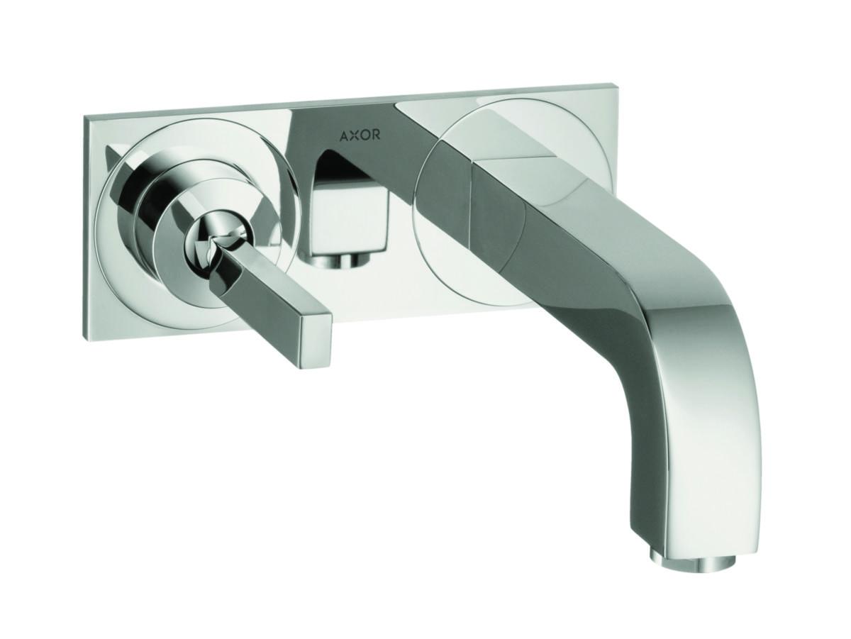 Tvättställsblandare AX Citterio 1-gr tvstbl. vägg, Hansgrohe - HANSGROHE TVÄTTSTÄLLSBLANDARE AX CITTERIO 1-GR . VÄGG KROM