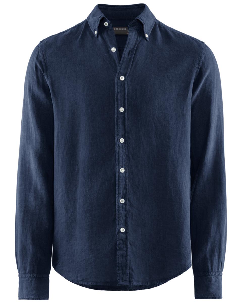 Skjorta Berkeley 3002832 David Seaside Tailored - SKJORTA BERKELEY 3002832 LINEN TAILORED MARINBLÅ STL 41