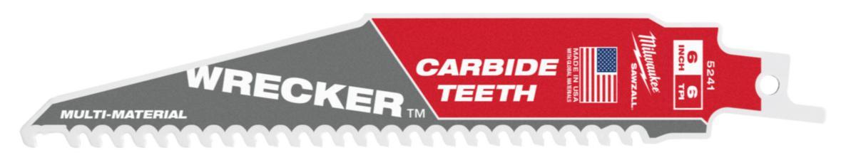 Tigersågblad Milwaukee Wrecker Carbide - TIGERSÅGBLAD MILWAUKEE WRE CARB 150X6