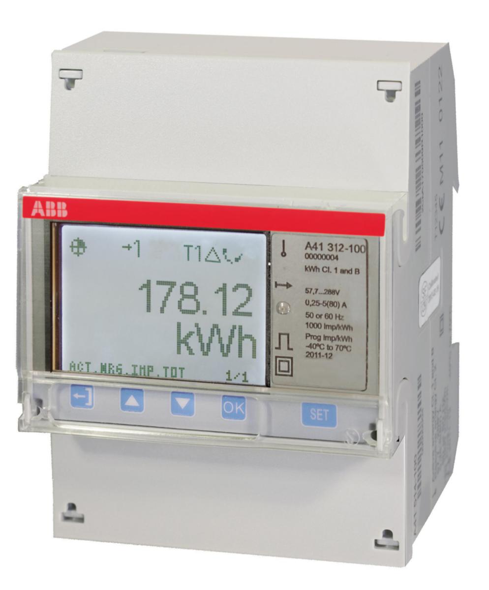 Elmätare EQ A-serien enfas - ELMÄTARE 1-F 80A AG RS485 A41 312-100