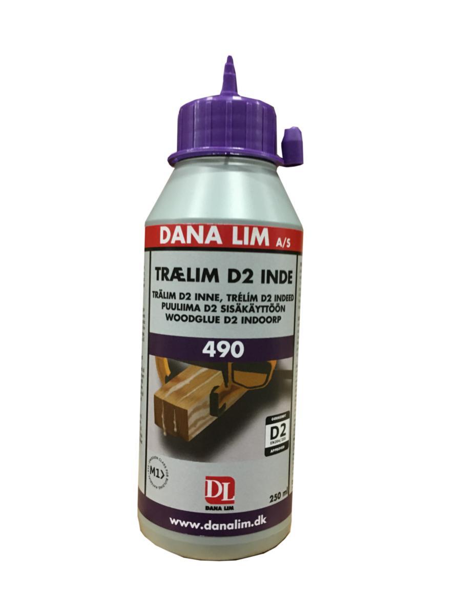 Trälim Dana D2 490 inne - TRÄLIM DANA D2 490 INNE VITLIM 250ML