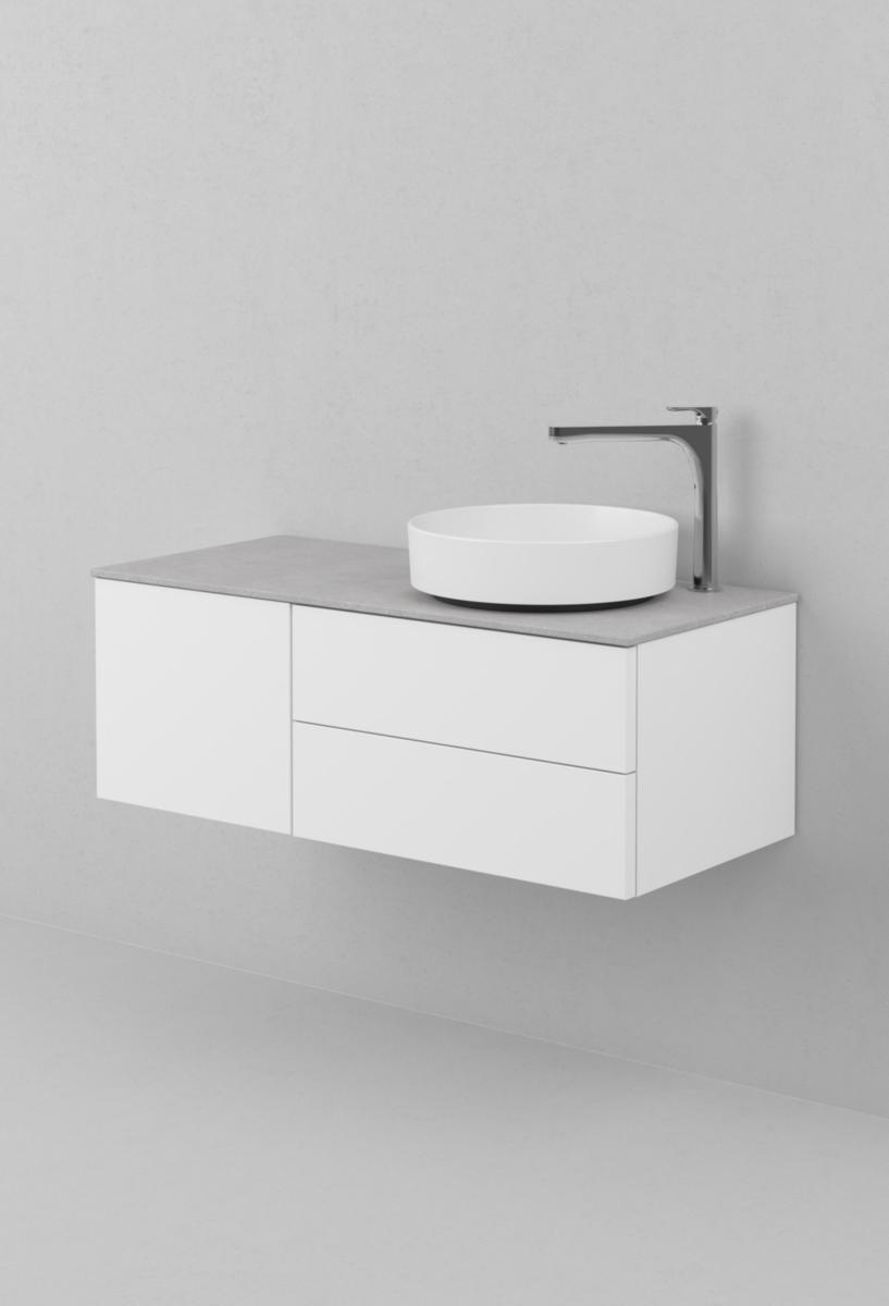 Tvättställsskåp AIR SOLID 100, INR - INR KOMMOD AIR SOLID 100 A PREMIUM WHITE