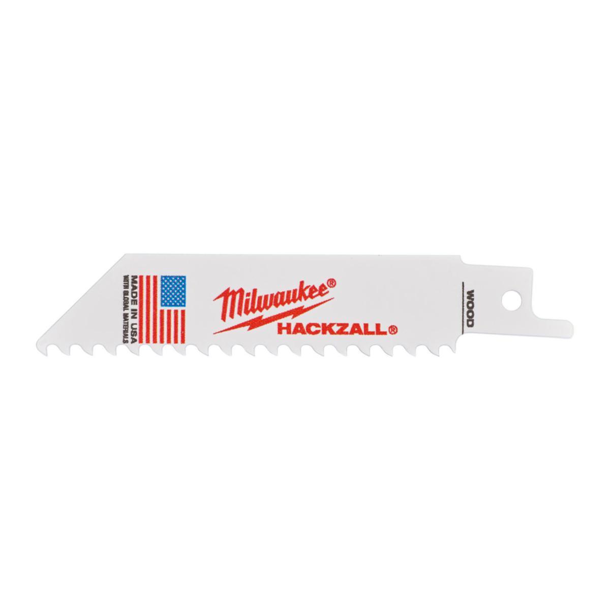 Tigersågblad Milwaukee Hackzall 5p - TIGERSÅGBLAD MILWAUKEE HZ TRÄ 100X6T 5P